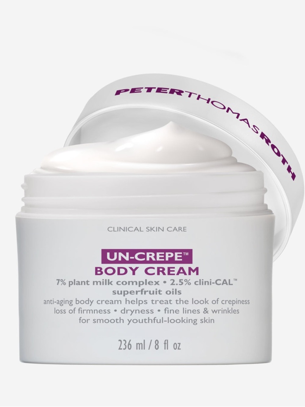 Peter Thomas Roth Un-Crepe Body Cream - White with Purple Logo
